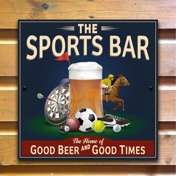 Sports Bar Man Cave Pub Sign, 11 of 12