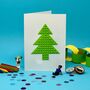 Lego Compatible Christmas Tree Card, thumbnail 3 of 5