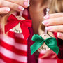 Personalised Mini Bow Christmas Decoration, thumbnail 4 of 4