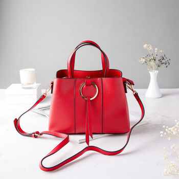 Personalised Red Vintage Style Bag, 3 of 10