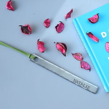 Personalised 6th Anniversary Iron Metal Bookmark, 2 of 10