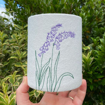 Bluebell Embroidered Lantern, 2 of 3