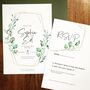 Eucalyptus Wedding Invitation // Wedding Stationery, thumbnail 2 of 5