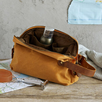 Waxed Canvas Toiletry Bag, 4 of 8