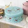 Personalised Robin Cake Storage Tin, thumbnail 1 of 5