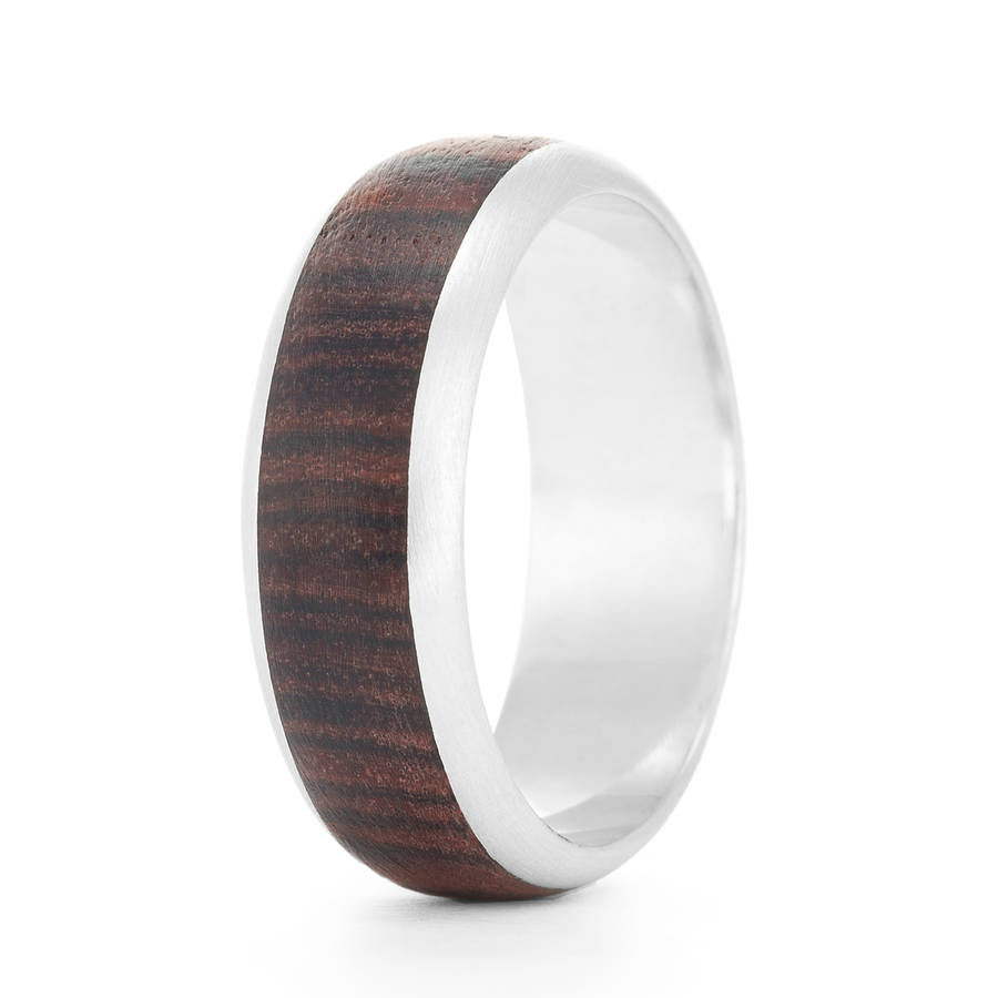 Native Chunk D Shape Wood Ring By Shiruba Tree | notonthehighstreet.com