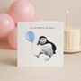 Good Luck Puffin Out Candles Card, thumbnail 4 of 8