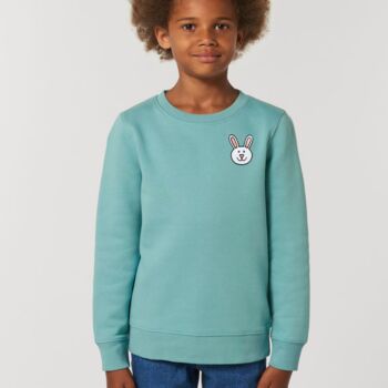 Childrens Organic Cotton Bunny Sweatshirt, 3 of 11
