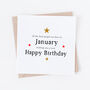 Personalised Birth Month Birthday Card, thumbnail 3 of 3