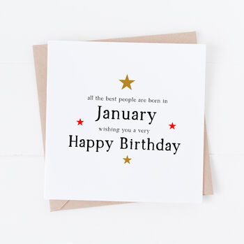 Personalised Birth Month Birthday Card, 3 of 3