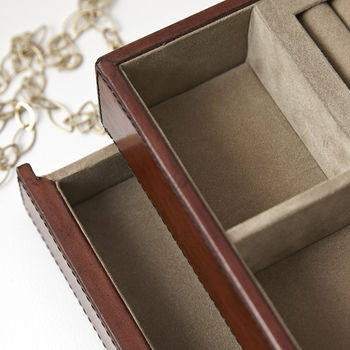 Leather Jewellery Box, 5 of 6
