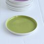 Colourful Handmade Porcelain Tea Plate, thumbnail 9 of 12