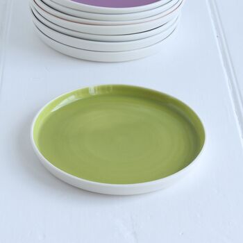 Colourful Handmade Porcelain Tea Plate, 9 of 12