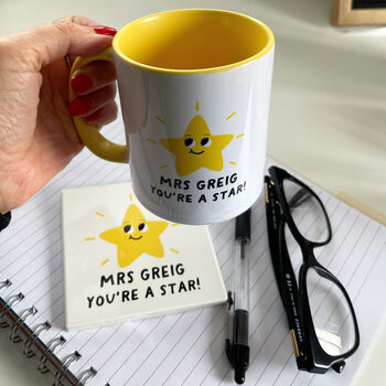 Personalised You're A Star Teacher Thank You Mug, 5 of 5