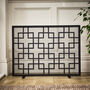 Contemporary Geometric Footed Fire Screen, thumbnail 3 of 4