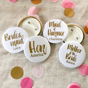 Contemporary Satin Hen Party Badges, 3 of 3
