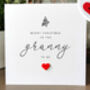 Personalised Christmas Card For Special Grandmother, Handmade, thumbnail 3 of 4