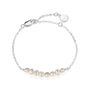 Baroque Pearl Bracelet – Adjustable Sterling Silver Girls Jewellery | Christening, Flower Girl, Communion Gift, thumbnail 2 of 4