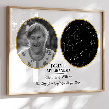 Personalised Star Map Memorial Print, 6 of 6