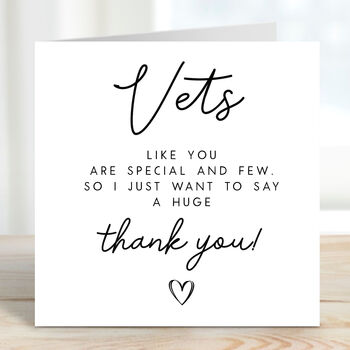 Vet Thank You Card, 2 of 2