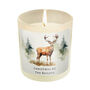 Personalised Watercolour Stag Candle Jar – Christmas Gift, thumbnail 5 of 5
