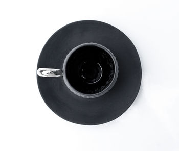 Black Espresso Cup With Silver Or Gold Handle, 3 of 5