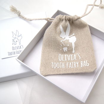 Parents Keepsake Personalised Tooth Fairy Bag, 8 of 8