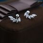 Marquise Cz Cluster Screwback Earrings, thumbnail 9 of 12