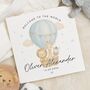 Personalised Safari Welcome New Baby Card, thumbnail 1 of 7