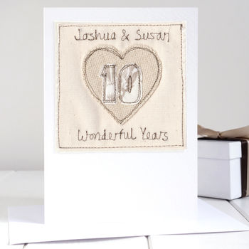 personalised anniversary card by milly and pip | notonthehighstreet.com