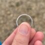 Hammered 5mm Ring In Sterling Silver, thumbnail 5 of 6