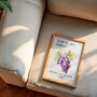 French Fruit Market Art Print Poster, France, Fruit, Grape, Hand Drawn, thumbnail 3 of 4