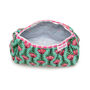 Serendipity Cotton Cosmetic Case Lt Green Lotus, thumbnail 4 of 5