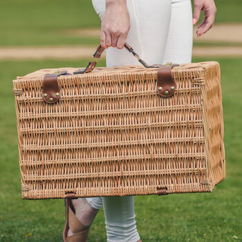 Purbeck Willow Picnic Hamper For Four, 4 of 4