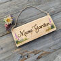 Personalised Garden Sign With Hand Painted Flowers, thumbnail 3 of 8