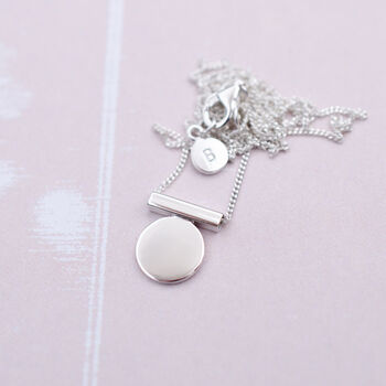 Small Minimal Disc Circle Necklace, 5 of 7