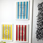 'Best Ideas' Hand Embroidered Striped Artwork, thumbnail 4 of 7
