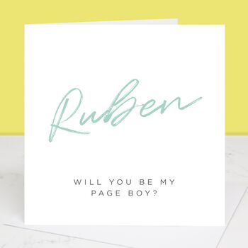 Will You Be My Page Boy Card, 2 of 4