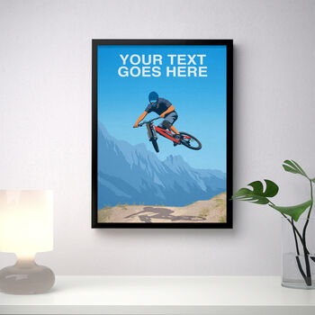 Personalised Mountain Bike Jump Art Print, 2 of 6