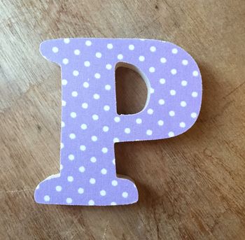Polka Dot Wooden Letters, 7 of 10