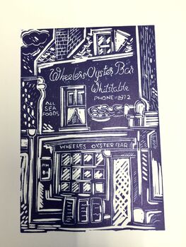 Wheelers Oyster Bar Wall Print Whitstbale, Kent, 6 of 7