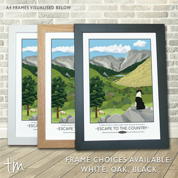 Escape To The Country Travel Print, 3 of 6