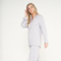 Personalised Super Soft Light Grey Long Jersey Pyjamas, thumbnail 3 of 5