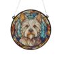 West Highland Terrier Stained Glass Effect Suncatcher, thumbnail 3 of 6