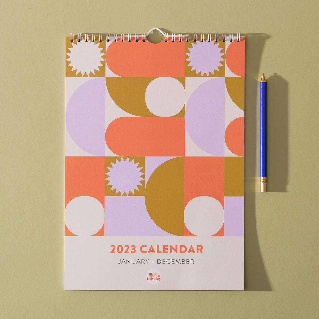 2023 Geometrica Wall Calendar | A4 Calendar, 1 of 10