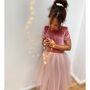 Pink Velvet Soft Tulle Dress, thumbnail 8 of 10