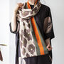 Personalised Cashmere Blend Leopard Scarf, thumbnail 7 of 12