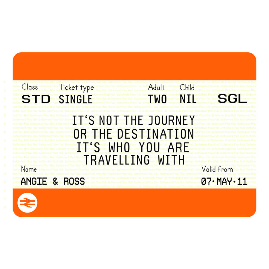 Uk Train Ticket Template Paperzip Personalised Train Ticket Print By 