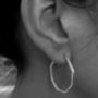 Sterling Silver Large Octagon Hoops, thumbnail 7 of 8