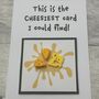 Cheese Polymer Clay Birthday Card Handmade, thumbnail 1 of 12